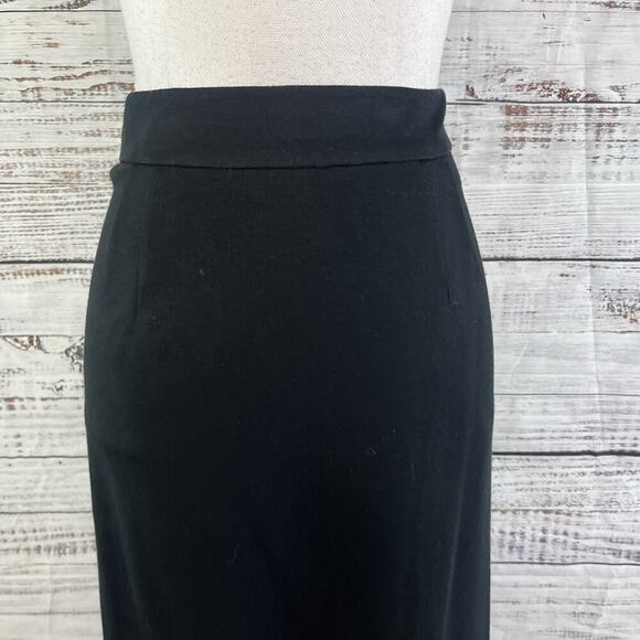 Trina Turk Los Angeles Skirt size 12 Classic Black Pencil Knee Stretch Career - Picture 4 of 8